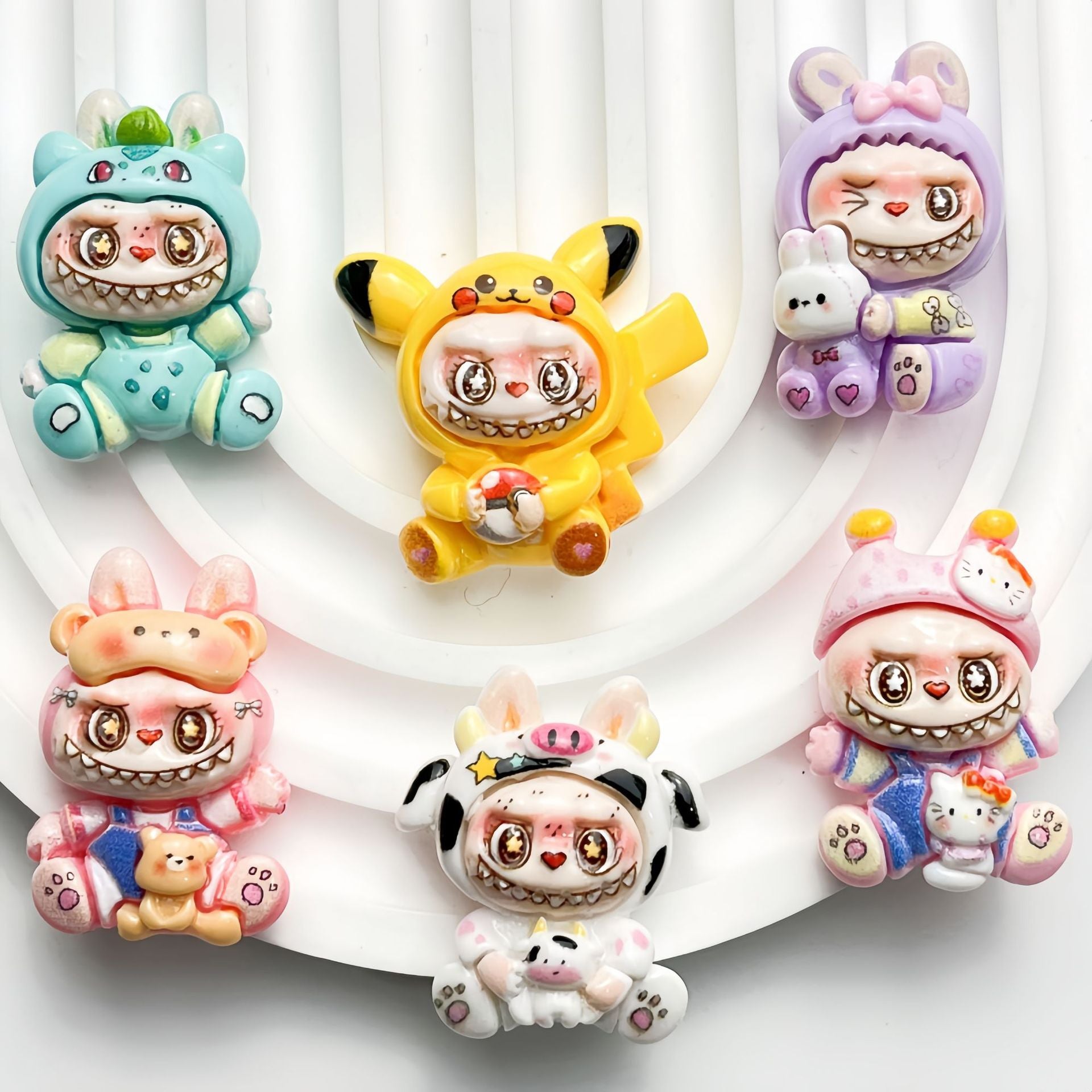 Resin Labubu Pok é mon