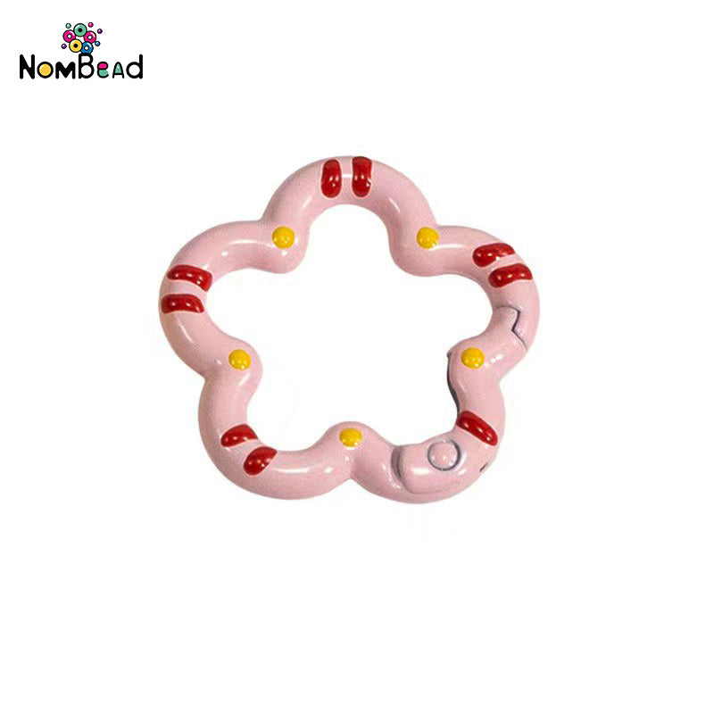 Flower Snap Hook Key Ring