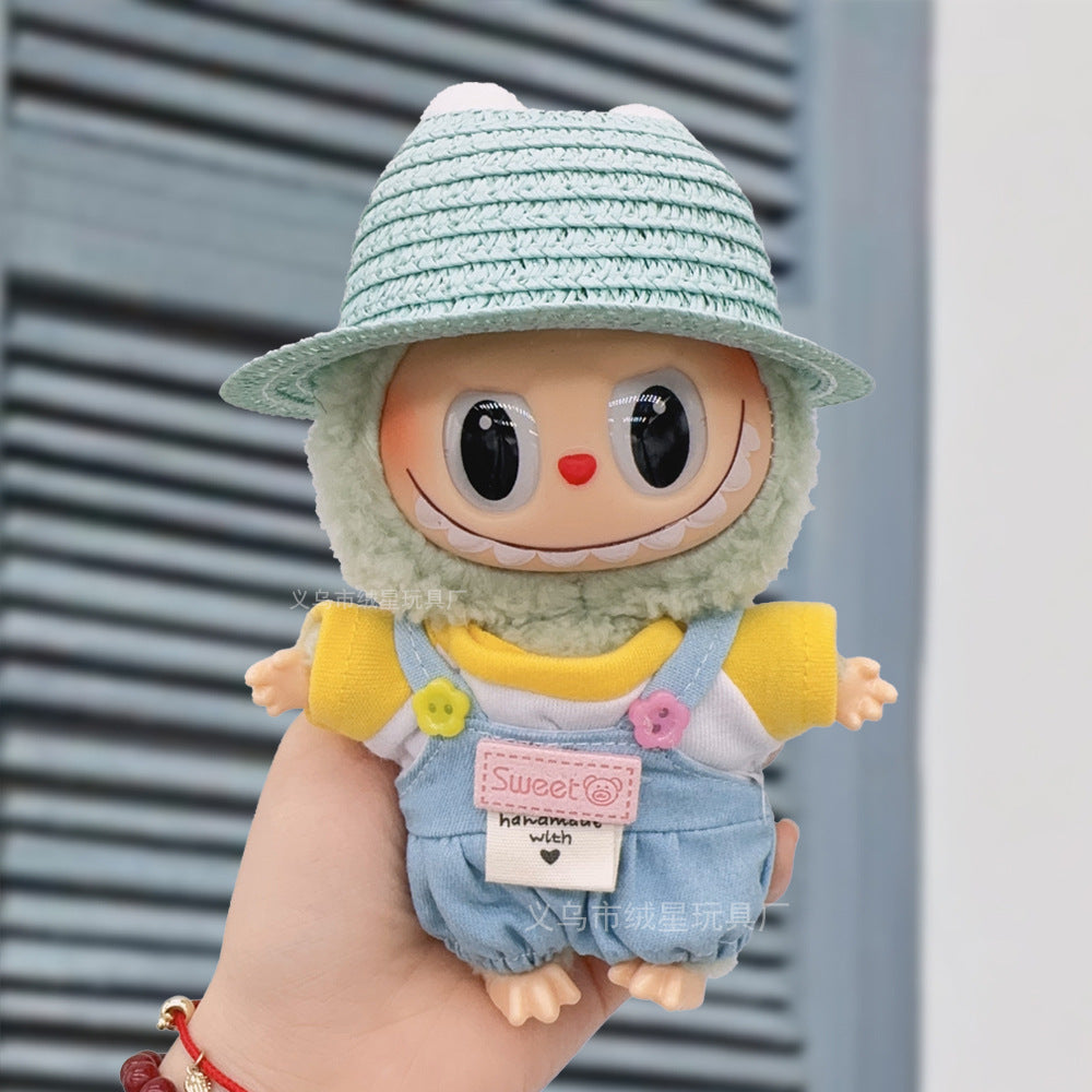 Labubu baby clothes collection creative 17cm doll wearing set labubu vinyl doll clothes accessories
