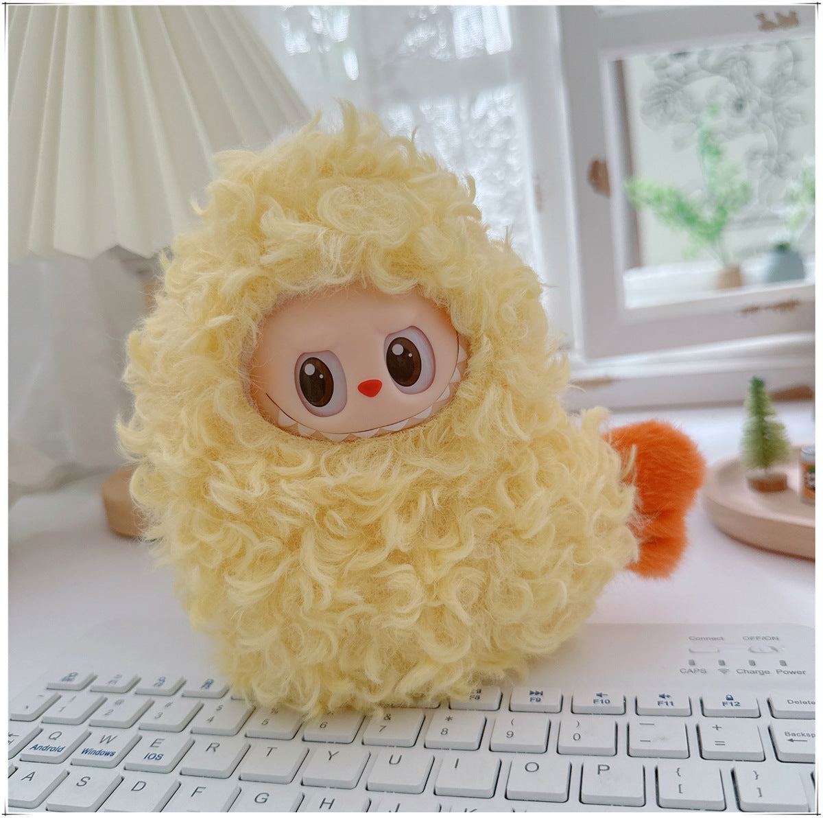 One, two and three generations labubu17cm Labubu clothes 10cm cotton doll cartoon cute plush onesie