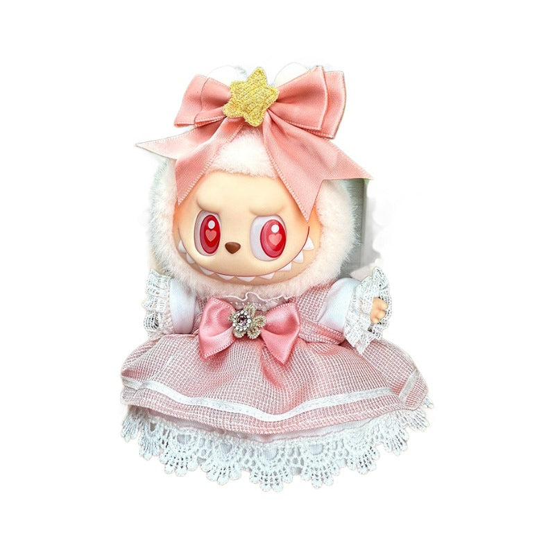 Suitable for labubu clothes labubu baby clothes 17cm plush vinyl can be worn for the first and second generations