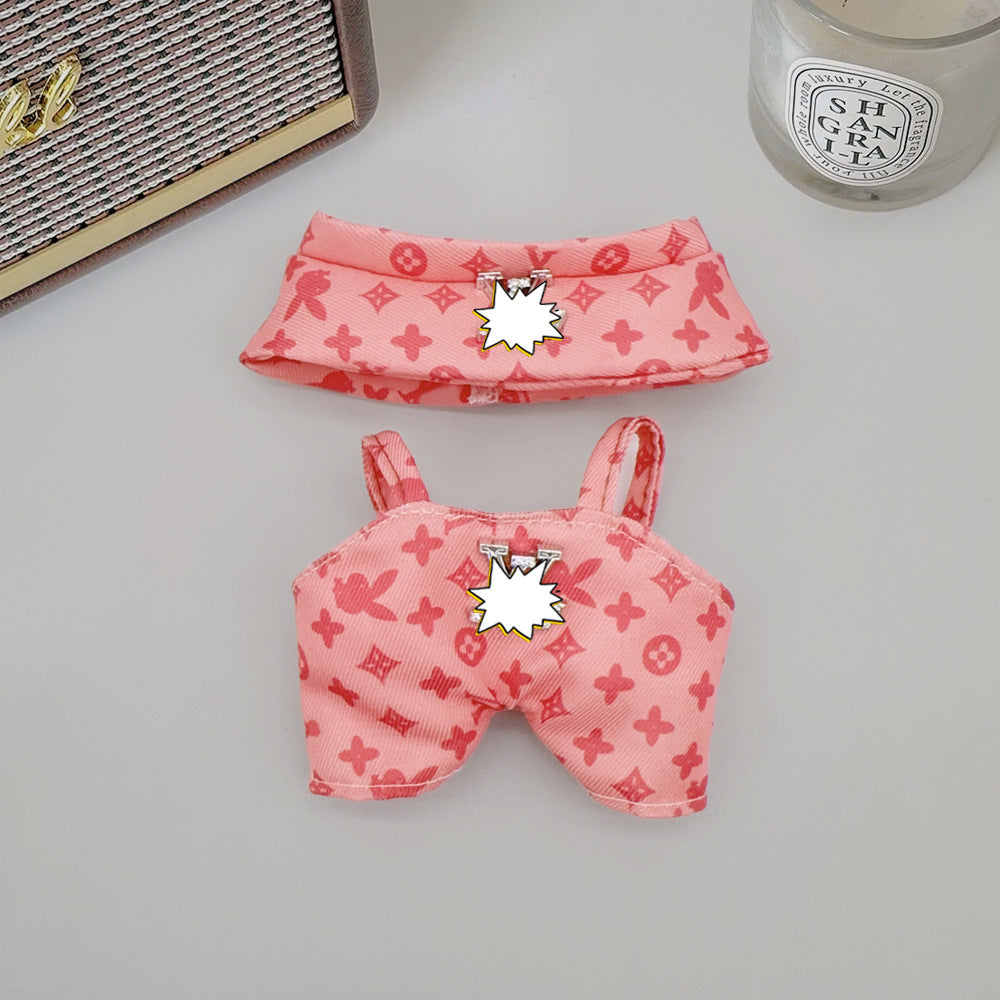 Spot first and second generation labubu Labubu baby clothes, Xiaoxiangfeng princess skirt, overalls, hats, dolls, big-name sets