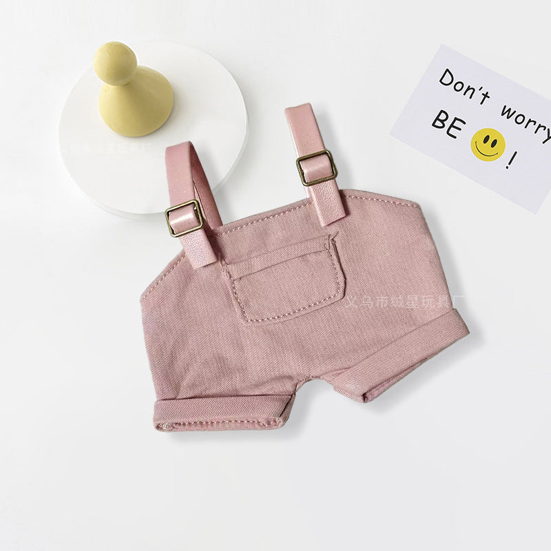 Labubu clothes bucket hat doll overalls hat two-piece set doll doll clothes accessories change