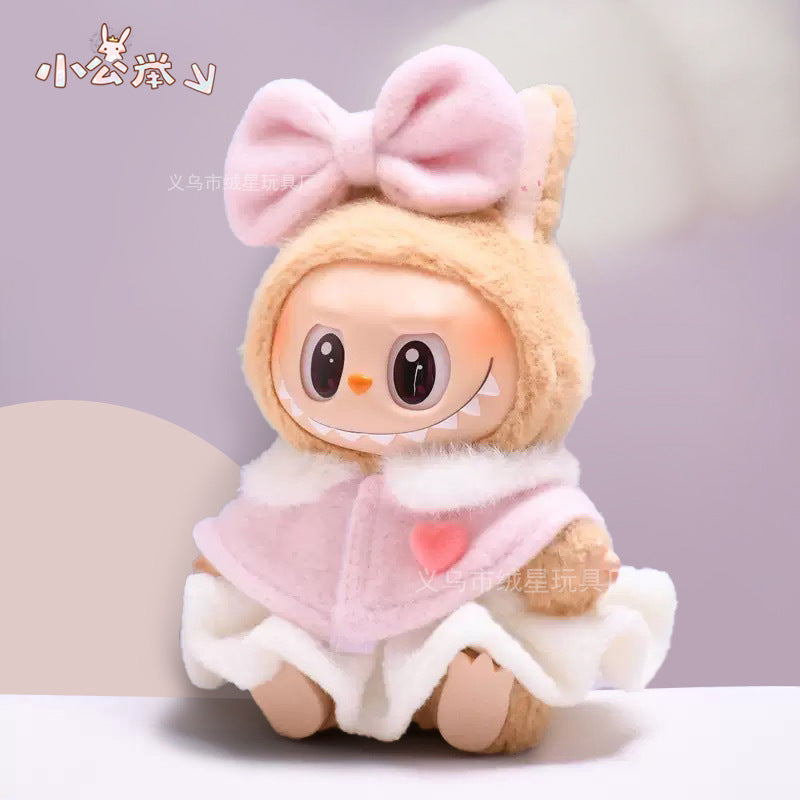 Labubu baby clothes collection creative 17cm doll wearing set labubu vinyl doll clothes accessories