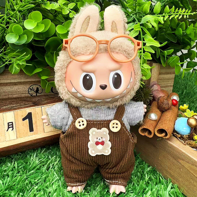 Suitable for labubu clothes labubu baby clothes 17cm plush vinyl can be worn for the first and second generations
