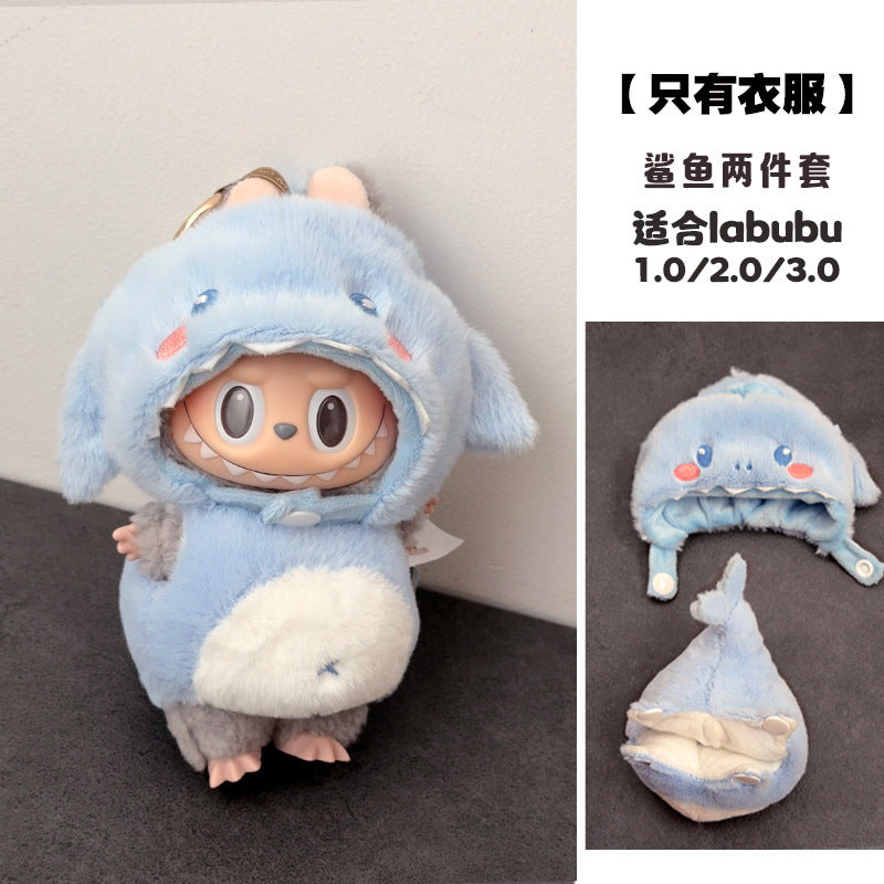 Only doll clothes, fried shrimp convenience store, labubu doll clothes, second-generation vinyl clothes, accessories, bento box, doll, turtle, and honey