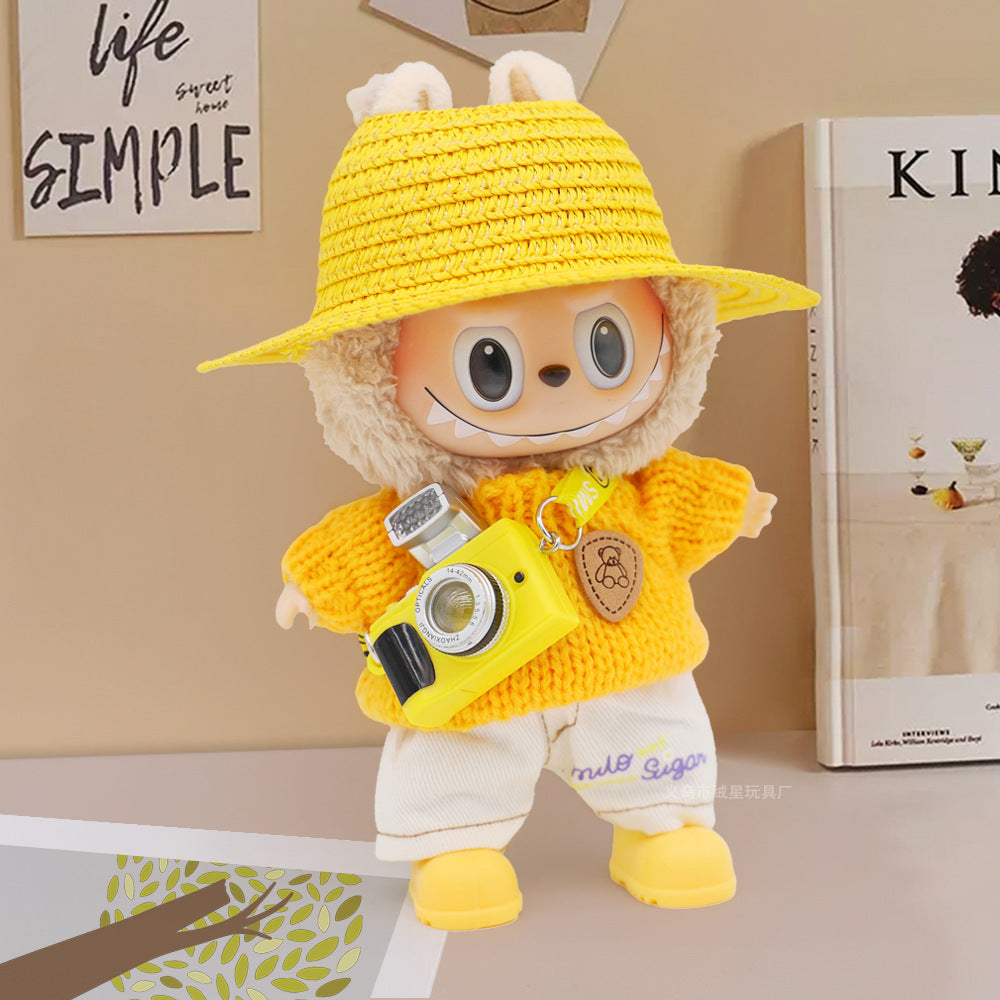 Labubu clothes cute vinyl doll one two three generations labubu baby clothes set sit party accessories