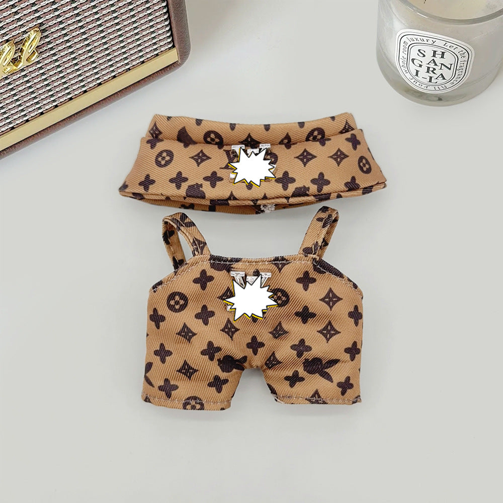 Spot first and second generation labubu Labubu baby clothes, Xiaoxiangfeng princess skirt, overalls, hats, dolls, big-name sets