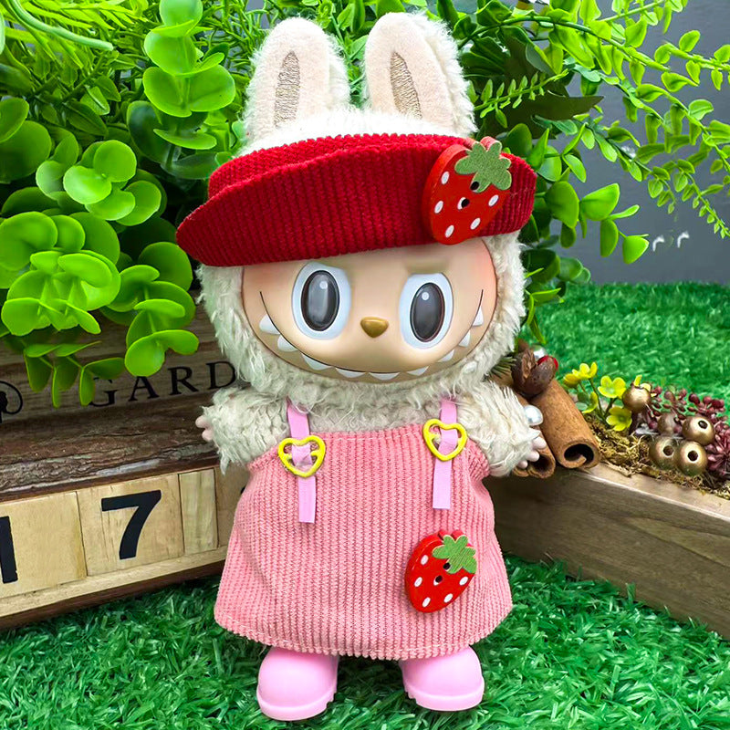 Suitable for labubu clothes labubu baby clothes 17cm plush vinyl can be worn for the first and second generations