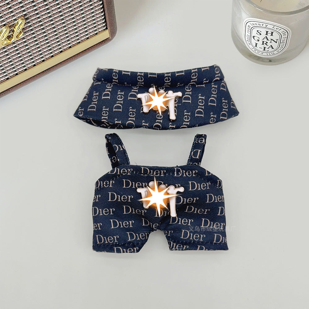 Spot first and second generation labubu Labubu baby clothes, Xiaoxiangfeng princess skirt, overalls, hats, dolls, big-name sets