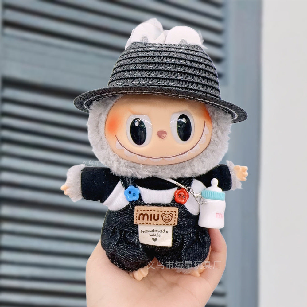 Labubu baby clothes collection creative 17cm doll wearing set labubu vinyl doll clothes accessories