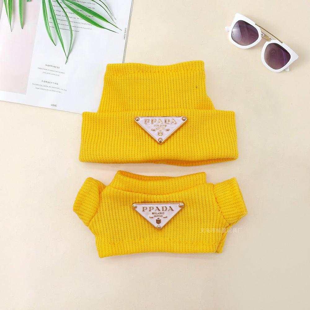 Spot first and second generation labubu Labubu baby clothes, Xiaoxiangfeng princess skirt, overalls, hats, dolls, big-name sets