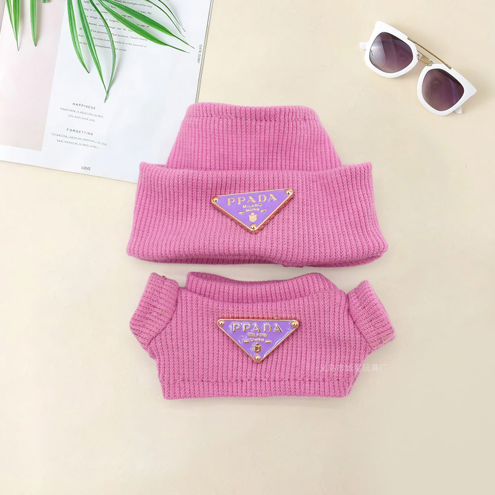 Spot first and second generation labubu Labubu baby clothes, Xiaoxiangfeng princess skirt, overalls, hats, dolls, big-name sets