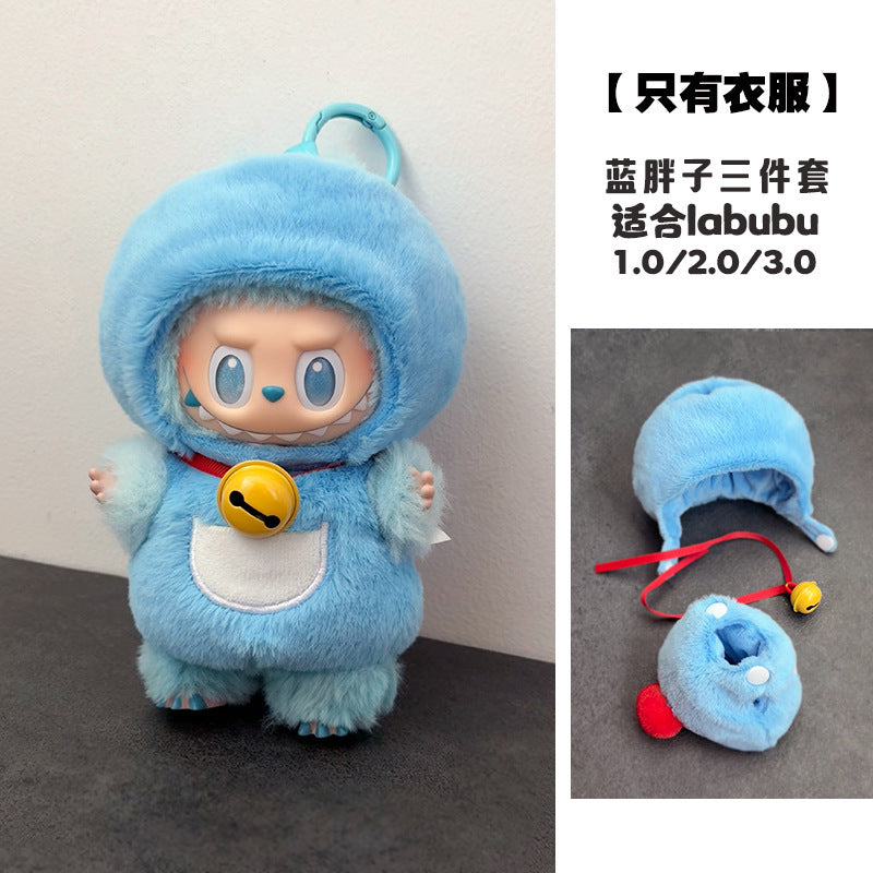 Only doll clothes, fried shrimp convenience store, labubu doll clothes, second-generation vinyl clothes, accessories, bento box, doll, turtle, and honey