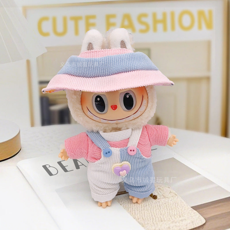 Labubu baby clothes collection creative 17cm doll wearing set labubu vinyl doll clothes accessories