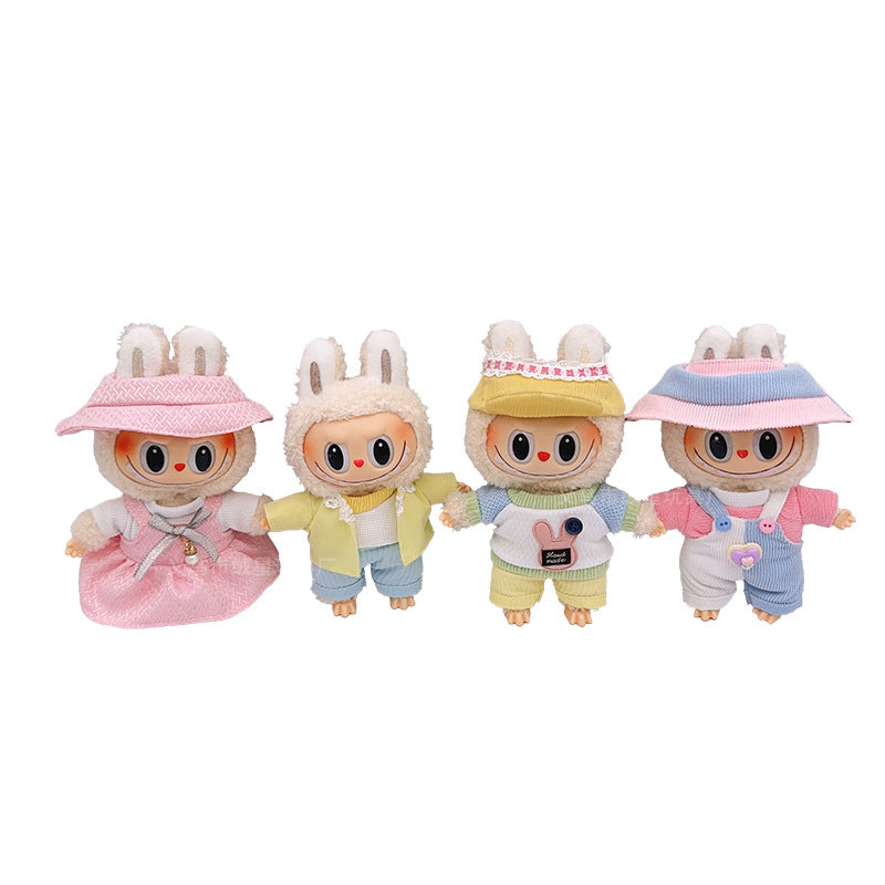 Labubu baby clothes collection creative 17cm doll wearing set labubu vinyl doll clothes accessories