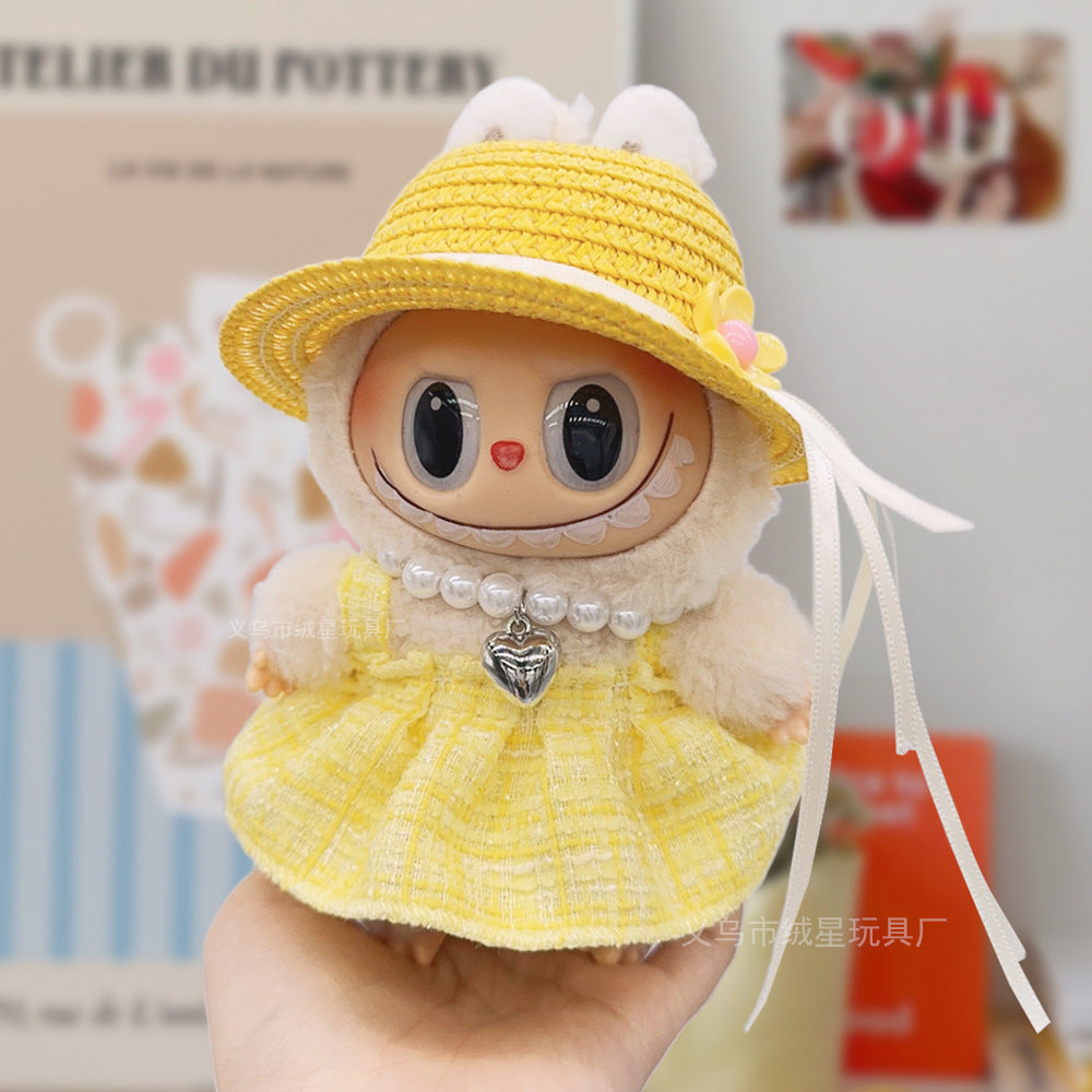 Labubu baby clothes collection creative 17cm doll wearing set labubu vinyl doll clothes accessories