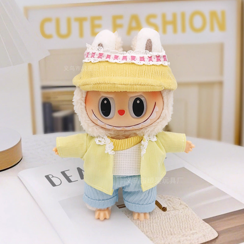 Labubu baby clothes collection creative 17cm doll wearing set labubu vinyl doll clothes accessories