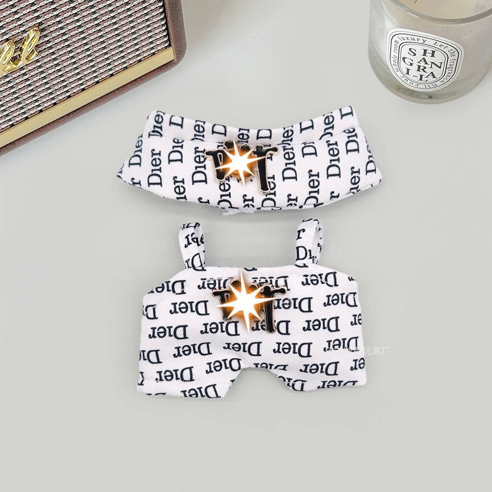 Spot first and second generation labubu Labubu baby clothes, Xiaoxiangfeng princess skirt, overalls, hats, dolls, big-name sets