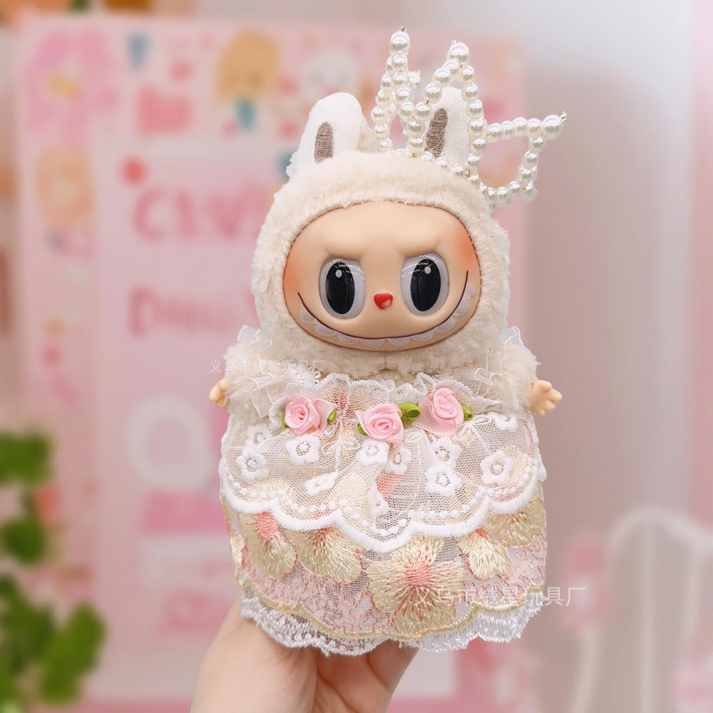 Labubu baby clothes collection creative 17cm doll wearing set labubu vinyl doll clothes accessories