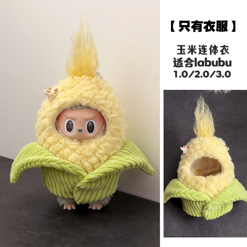 Only doll clothes, fried shrimp convenience store, labubu doll clothes, second-generation vinyl clothes, accessories, bento box, doll, turtle, and honey