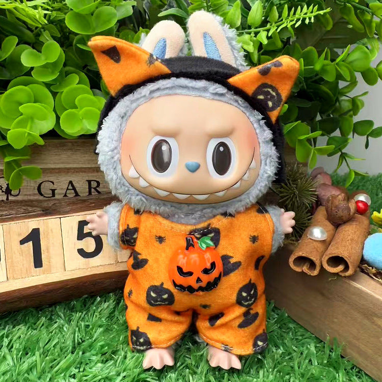 Suitable for labubu clothes labubu baby clothes 17cm plush vinyl can be worn for the first and second generations