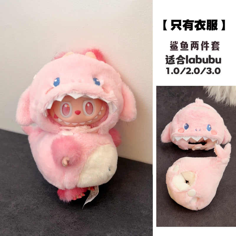 Only doll clothes, fried shrimp convenience store, labubu doll clothes, second-generation vinyl clothes, accessories, bento box, doll, turtle, and honey