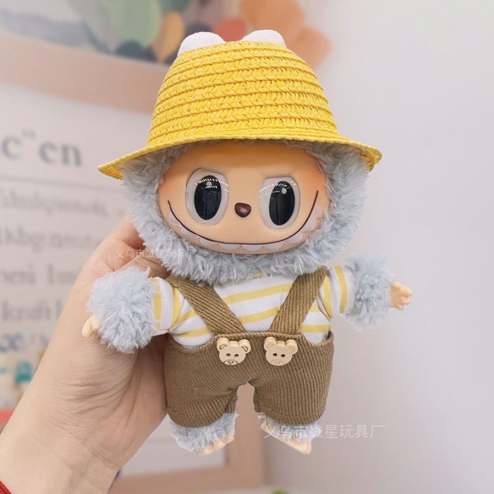 Labubu baby clothes collection creative 17cm doll wearing set labubu vinyl doll clothes accessories