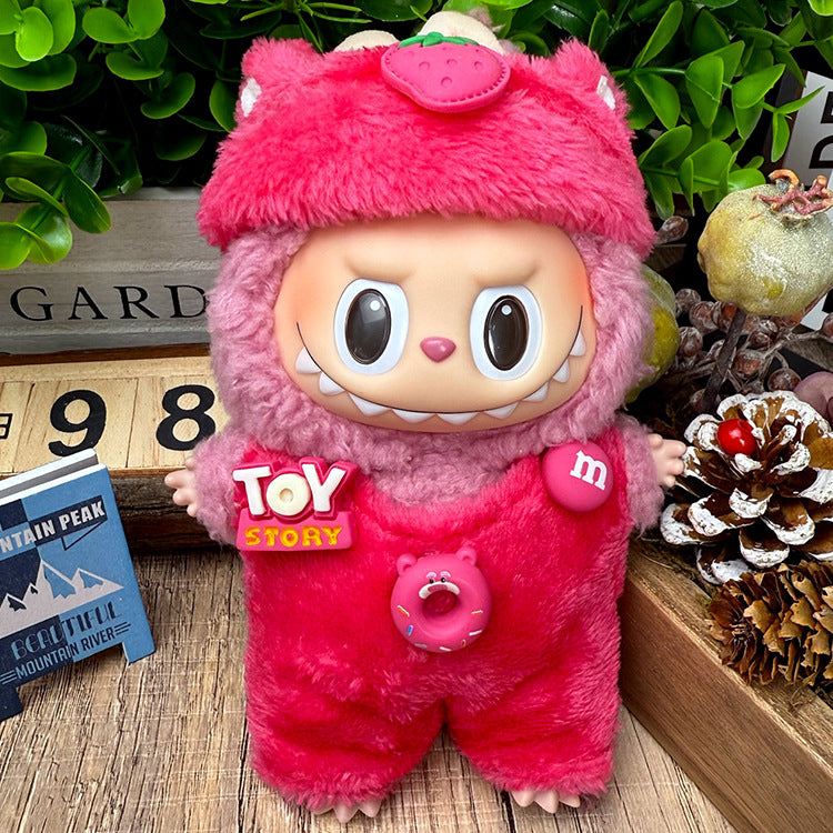 Suitable for labubu clothes labubu baby clothes 17cm plush vinyl can be worn for the first and second generations