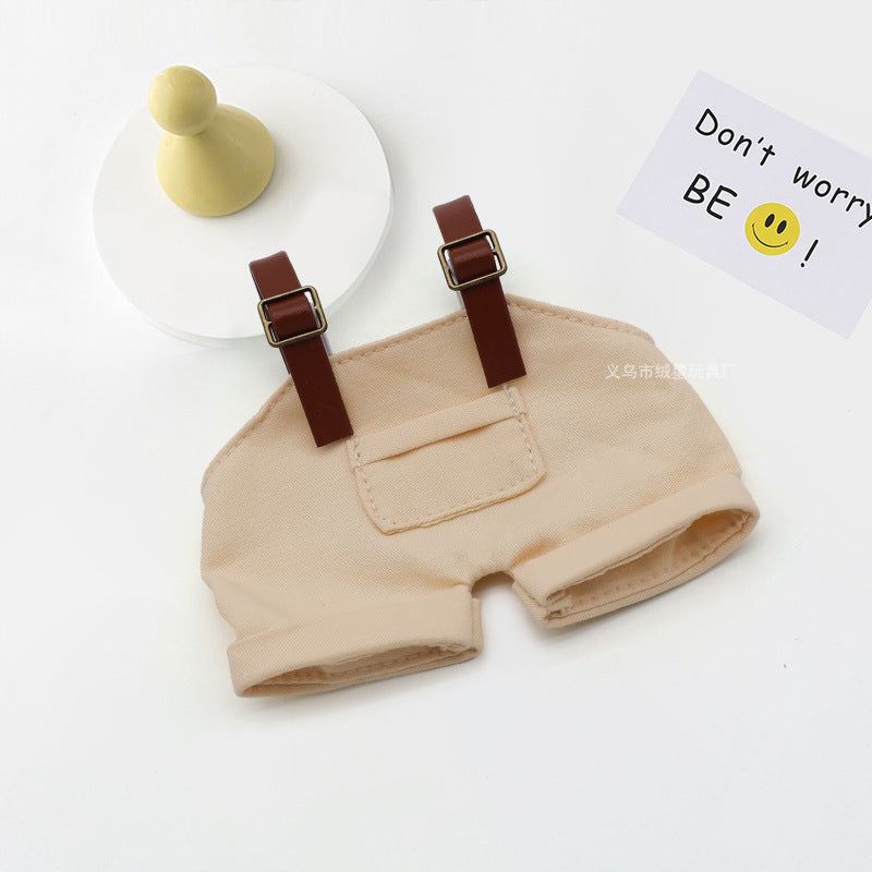 Labubu clothes bucket hat doll overalls hat two-piece set doll doll clothes accessories change