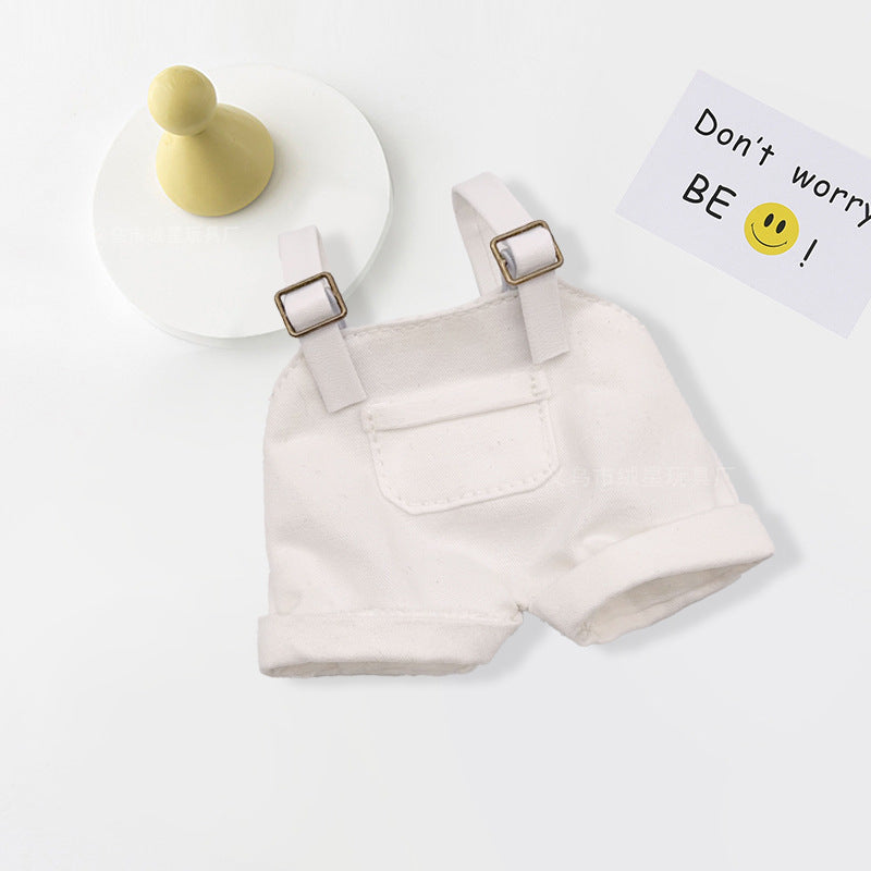 Labubu clothes bucket hat doll overalls hat two-piece set doll doll clothes accessories change