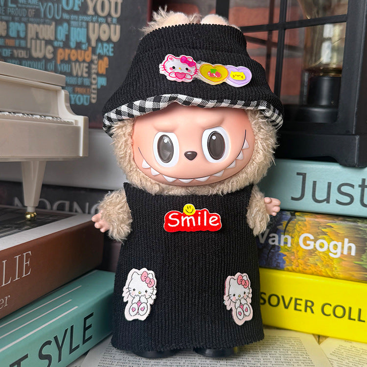 Suitable for labubu clothes labubu baby clothes 17cm plush vinyl can be worn for the first and second generations