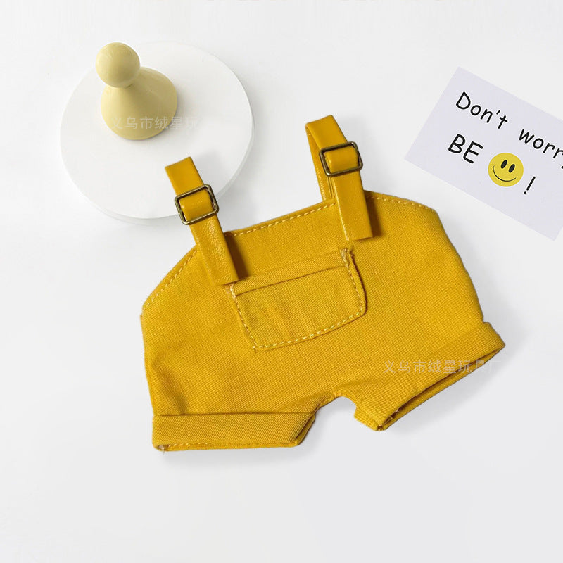 Labubu clothes bucket hat doll overalls hat two-piece set doll doll clothes accessories change