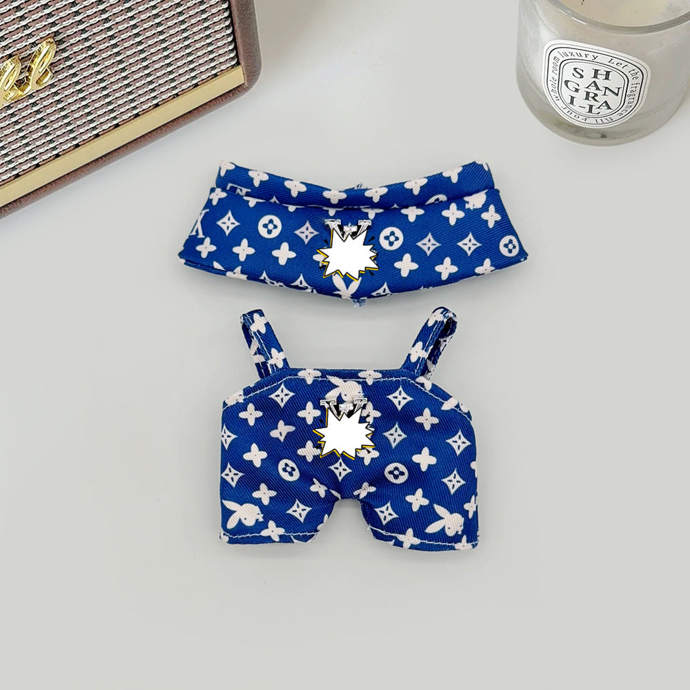 Spot first and second generation labubu Labubu baby clothes, Xiaoxiangfeng princess skirt, overalls, hats, dolls, big-name sets