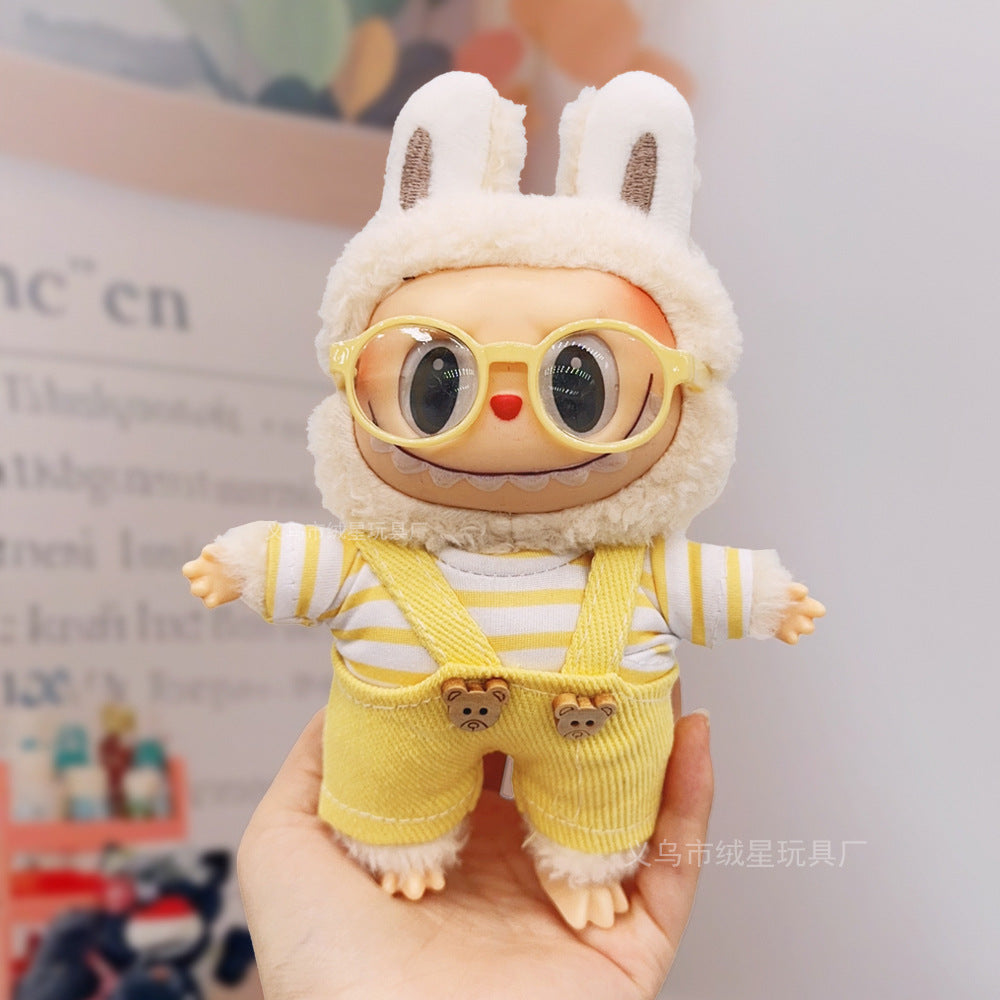 Labubu baby clothes collection creative 17cm doll wearing set labubu vinyl doll clothes accessories