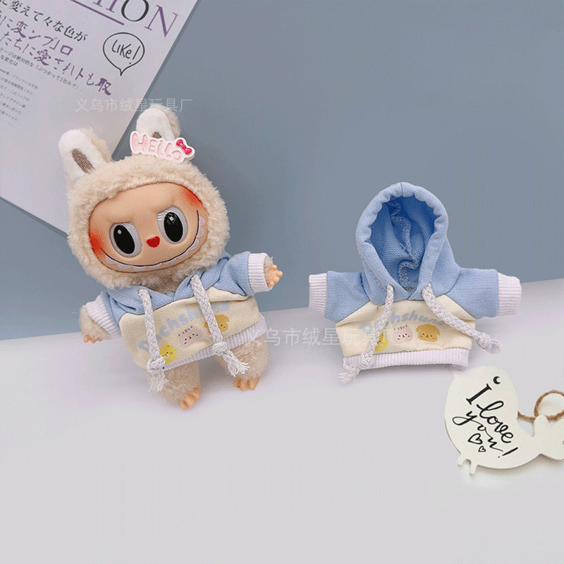 Labubu baby clothes collection creative 17cm doll wearing set labubu vinyl doll clothes accessories