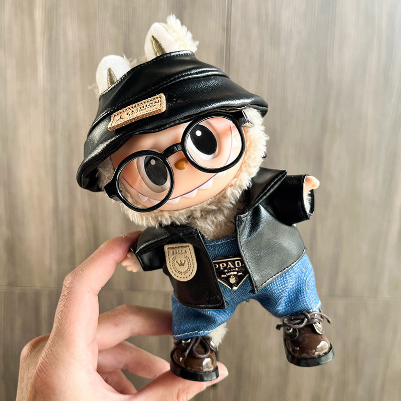 Only clothes are suitable for 17cm Labubu baby clothes, first and second generations labubu blind box pendant, clothes change set.