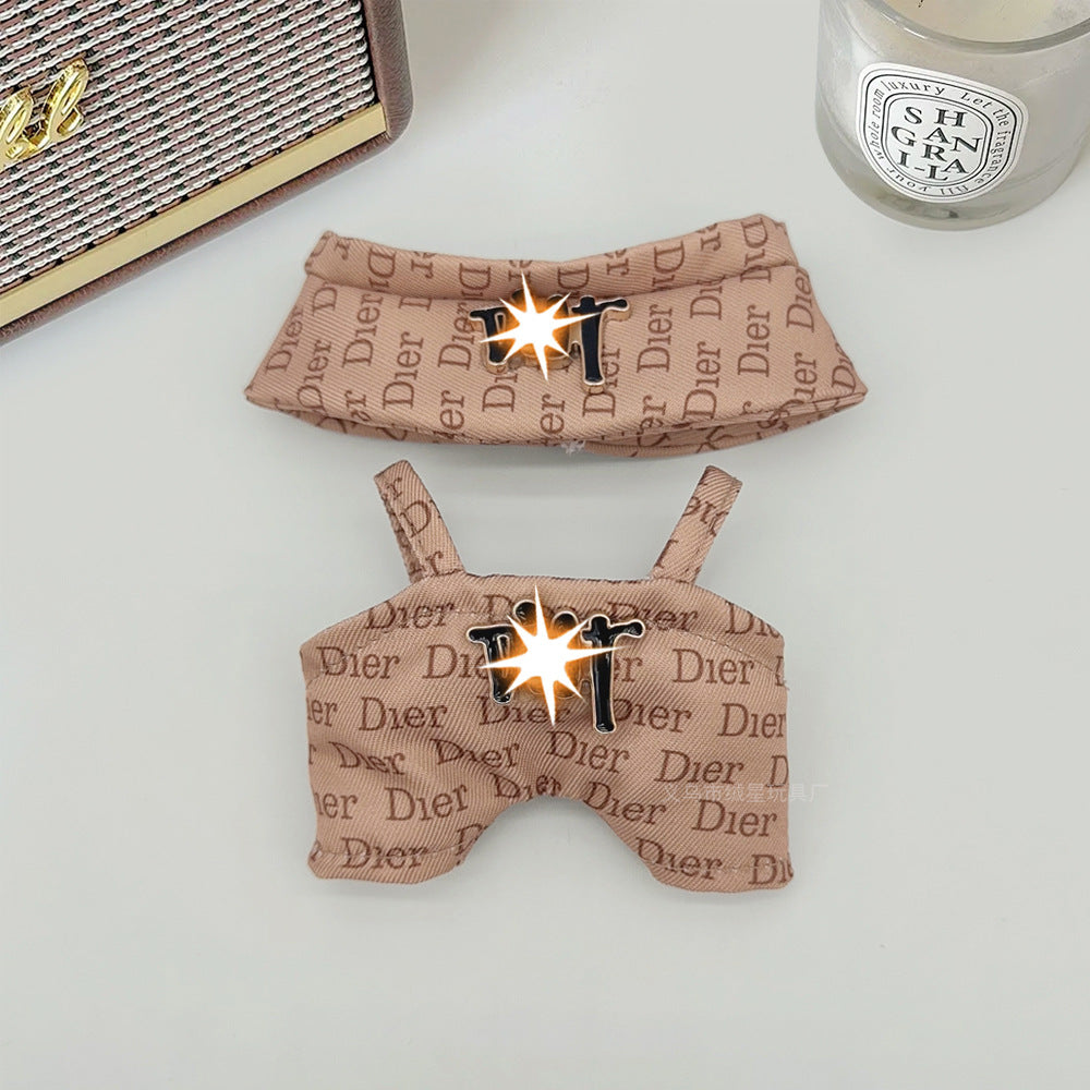 Spot first and second generation labubu Labubu baby clothes, Xiaoxiangfeng princess skirt, overalls, hats, dolls, big-name sets