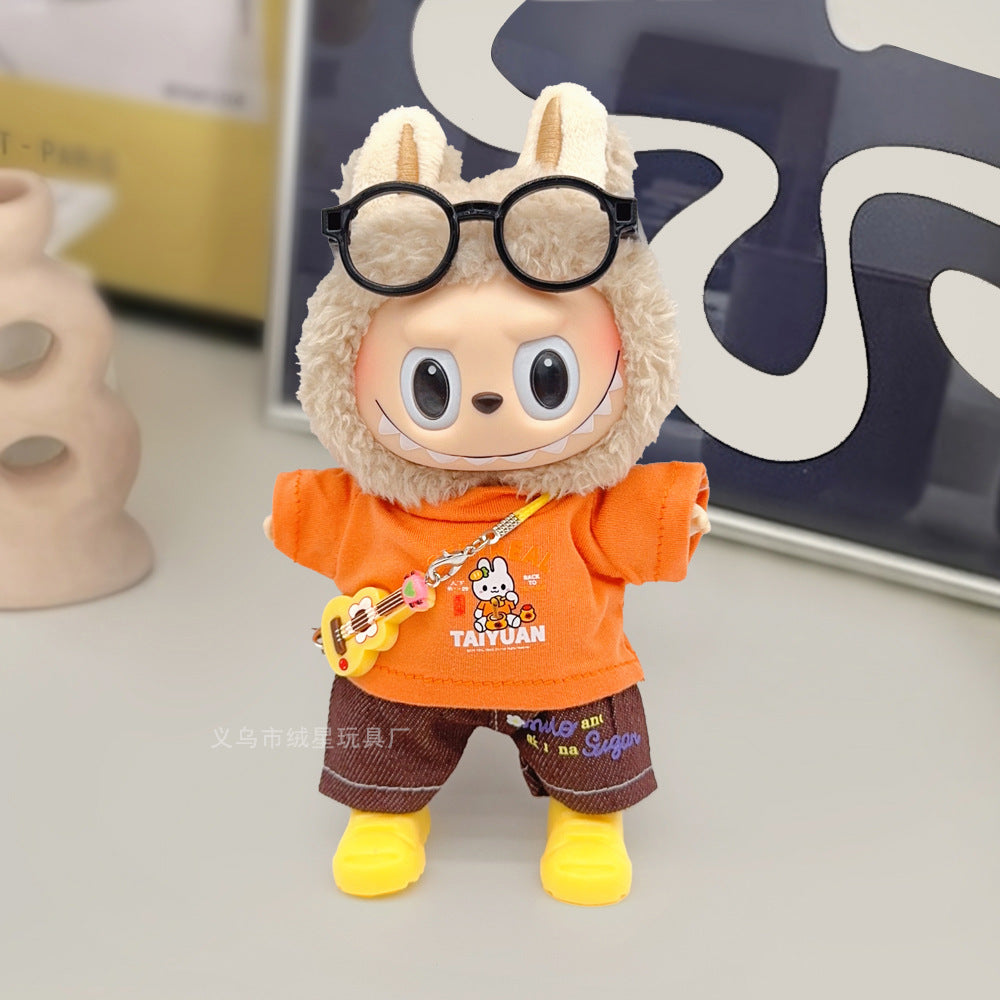 Labubu clothes cute vinyl doll one two three generations labubu baby clothes set sit party accessories