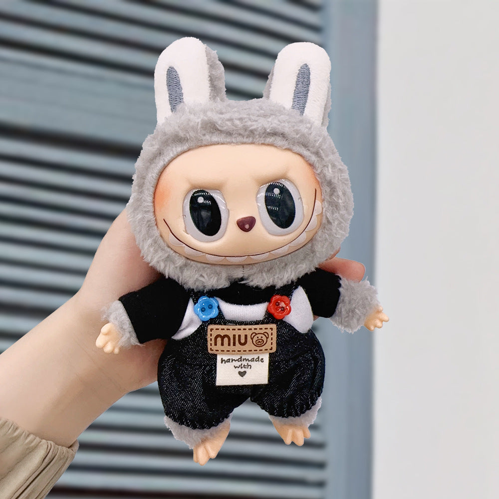 Labubu baby clothes collection creative 17cm doll wearing set labubu vinyl doll clothes accessories