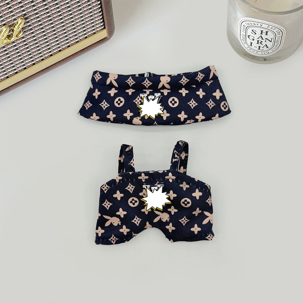 Spot first and second generation labubu Labubu baby clothes, Xiaoxiangfeng princess skirt, overalls, hats, dolls, big-name sets