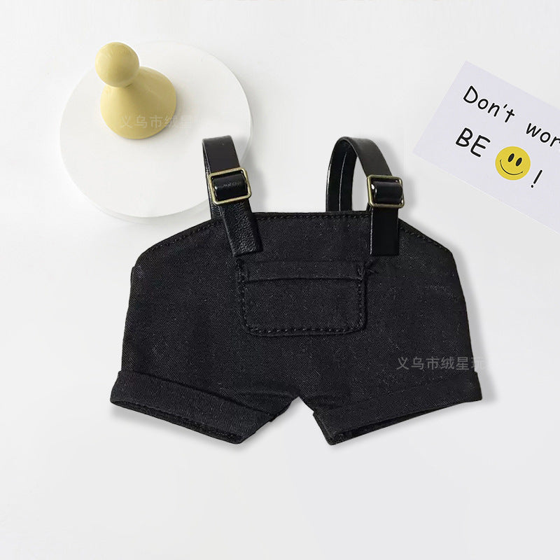 Labubu clothes bucket hat doll overalls hat two-piece set doll doll clothes accessories change