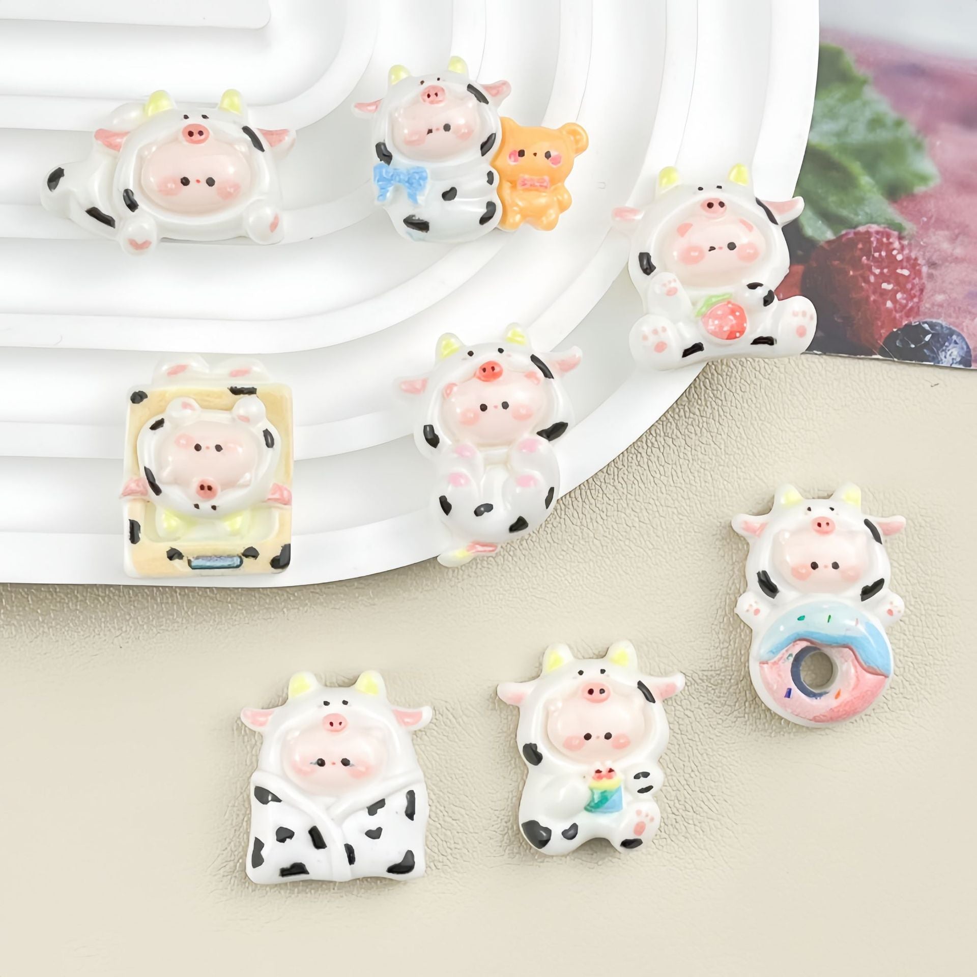 Resin through-hole Little cow